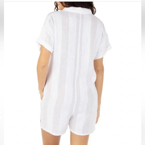 Hurley Stripe Gauze Romper - Picture 2 of 4